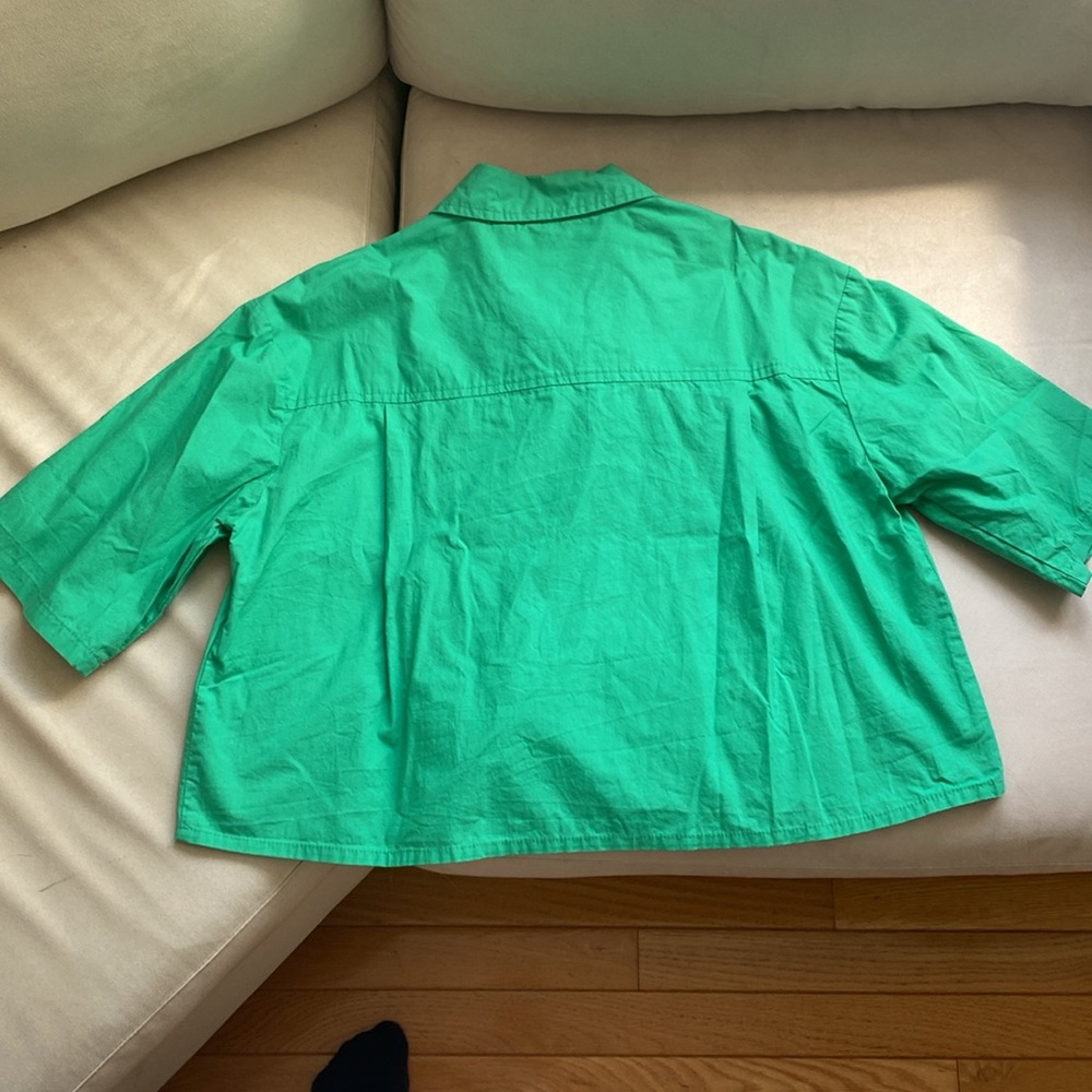 Cropped collared top - Picture 4 of 5